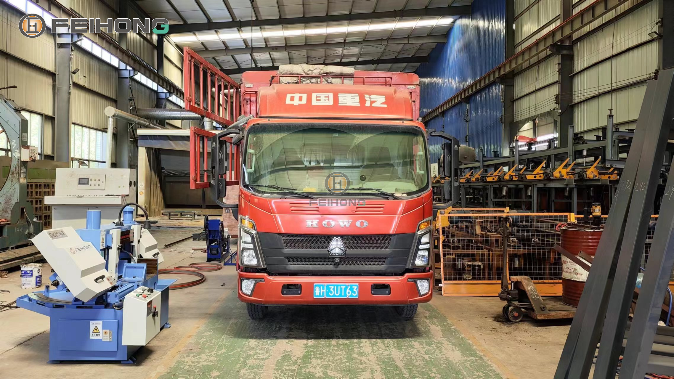 喜訊！熱烈慶祝飛宏2套數(shù)控鋼筋鋸床設(shè)備裝車(chē)完畢順利發(fā)出